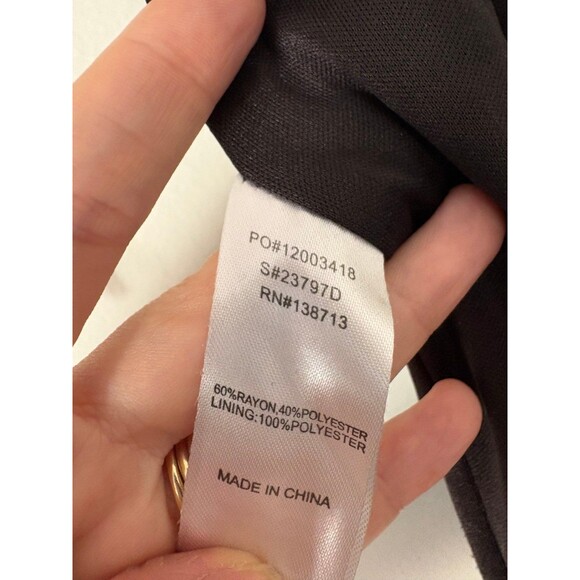 Doe & Rae Women’s Black Flowy Tie-Sleeve Bardot Jumpsuit Small Coquette Peasant - Picture 7 of 9